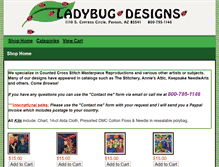 Tablet Screenshot of ladybugdesigns.com